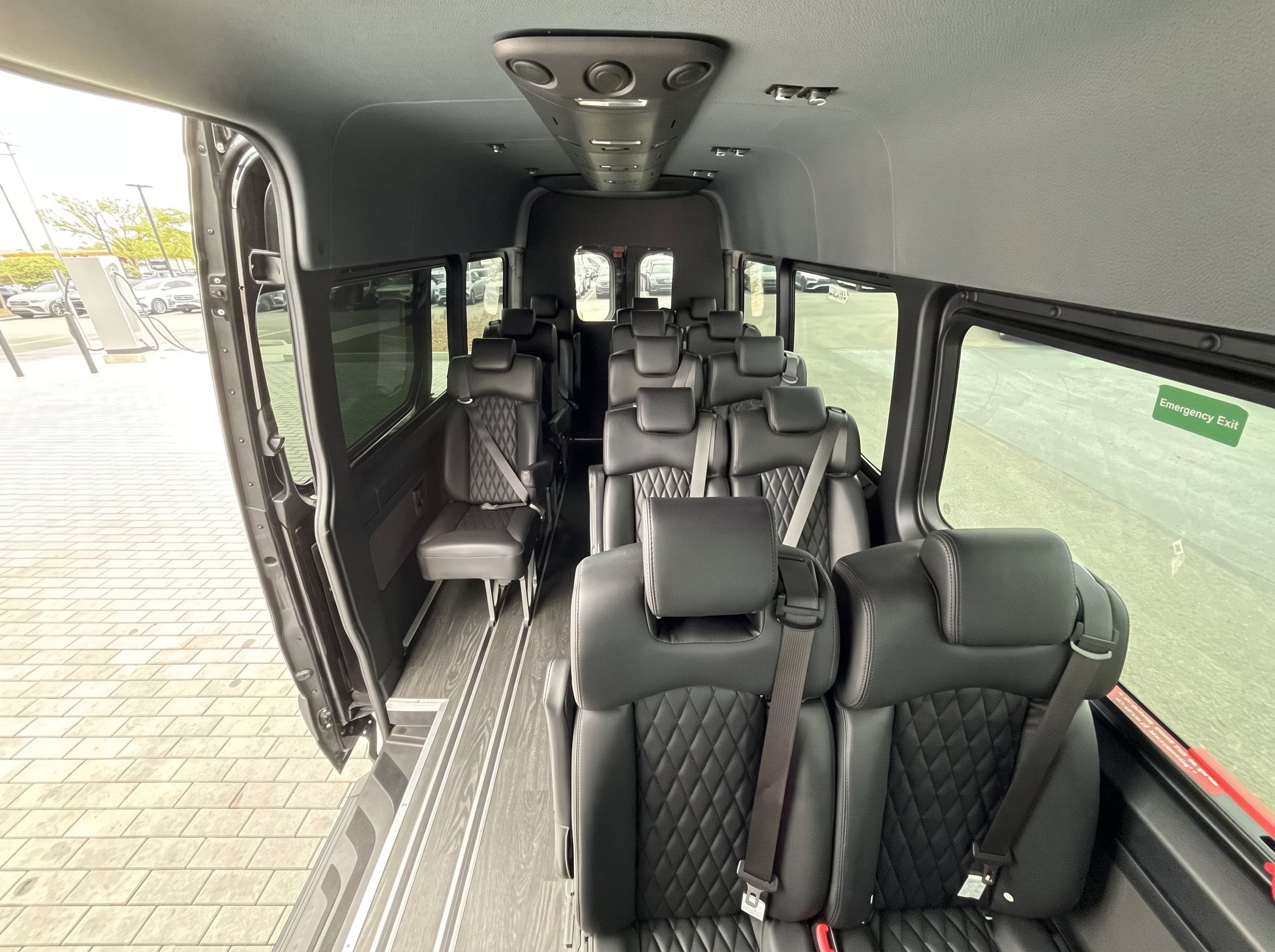 Mercedes Sprinter minibus for group transportation with driver in Miami